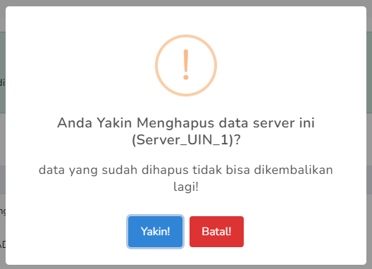 hapus server